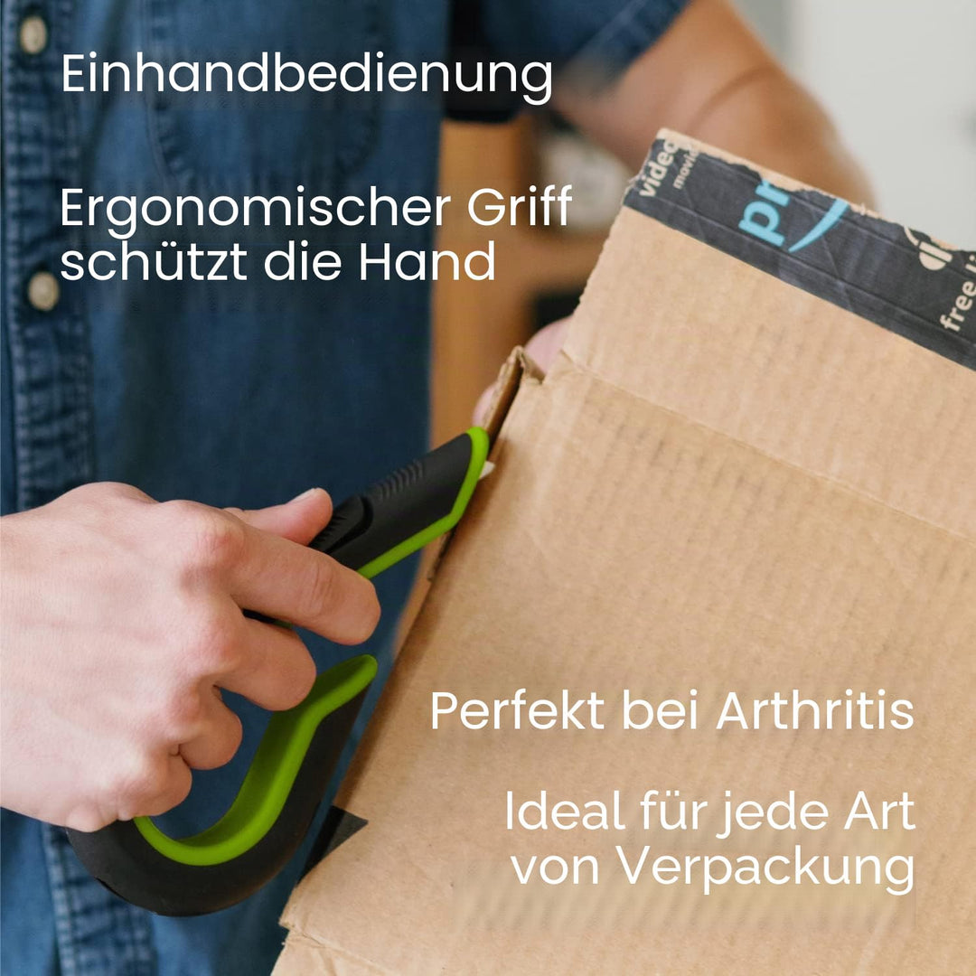 Slice 10503 | Sicherheits-Kartonmesser mit automatischem Klingenrückzug| Keramik-Sicherheitsklinge,