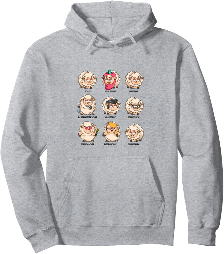 Wortspiel schaf unschaf Schafherde lustige Schafe Wortwitz Pullover Hoodie