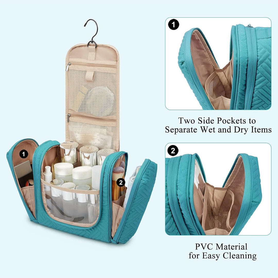 BAGSMART Kulturtasche zum Aufhängen, Reise-Organizer mit Haken zum grosse Reise-Kulturtasche, wasser