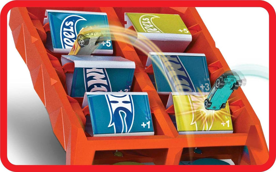 Hot Wheels GBF89 Powersprung Challenge Trackset, Spielzeug ab 4 Jahren