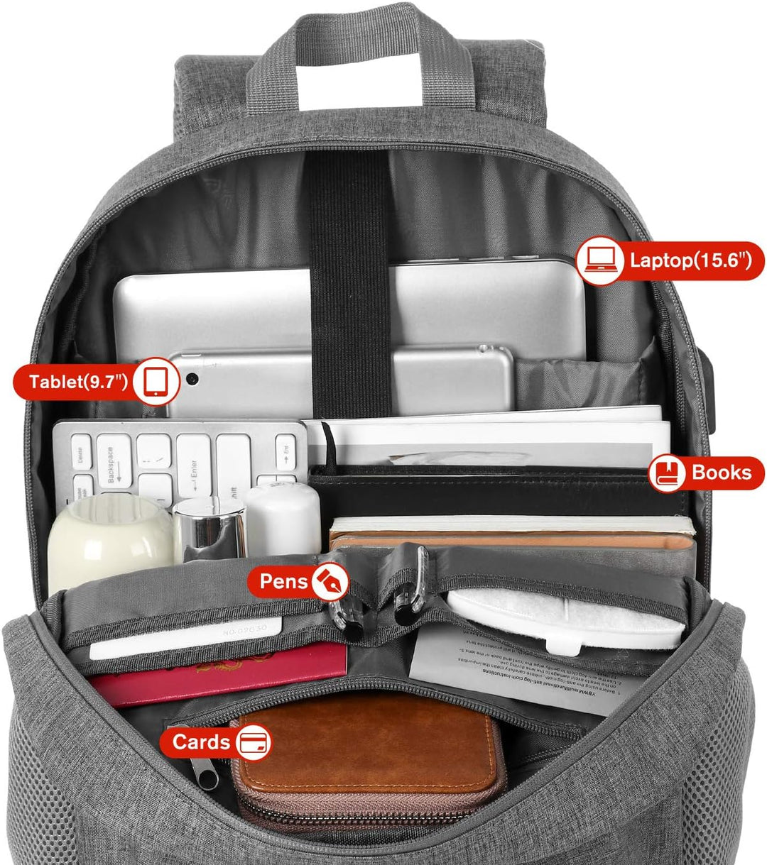 YAMTION 17,3 Zoll Rucksack Herren Schulrucksack Damen,Schulranzen Jungen Teenager Schultasche Mädche