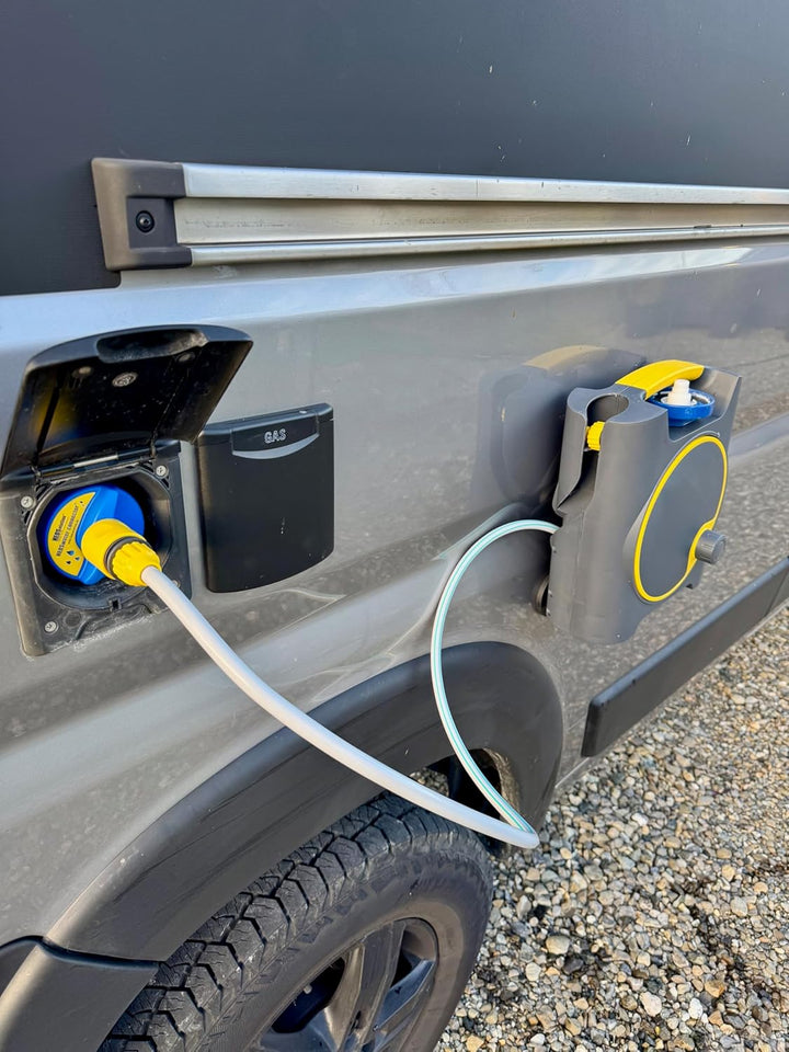 AquaFlow 10m – Wasserschlauchtrommel mit Magnetoption - Wasserschlauch Trommel mit Magnethalter Halt