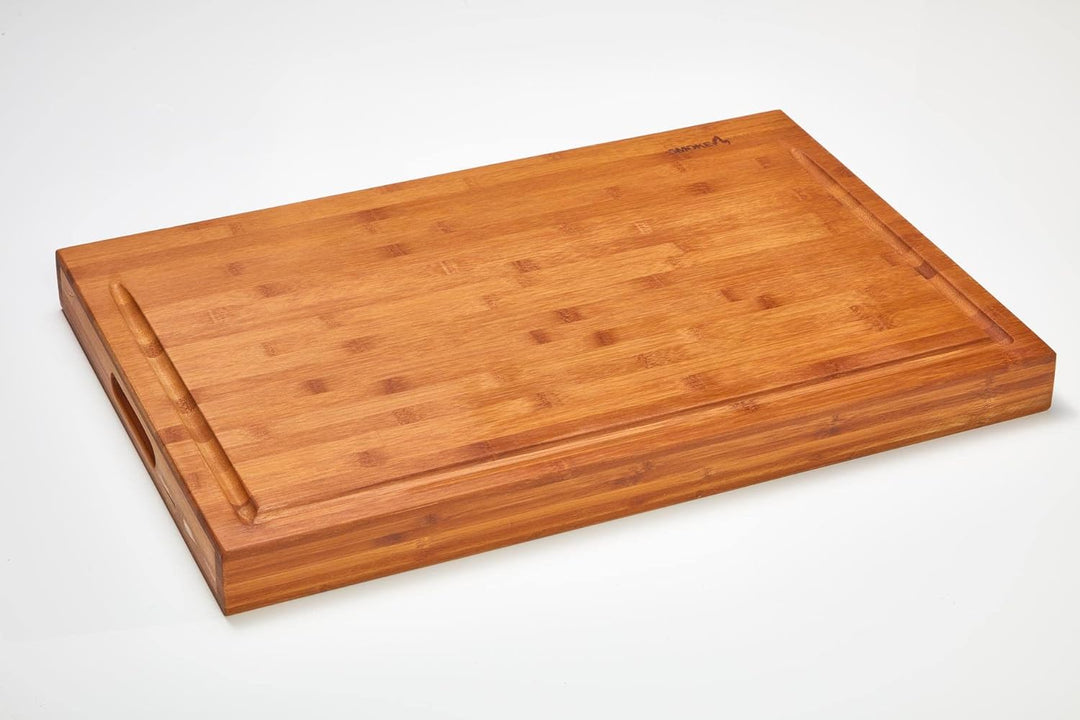 smokemax 2-1 60er Bambus Holzblock Schneidebrett & Servierbrett in Einem Bambusblock 2-1 60er Giga,