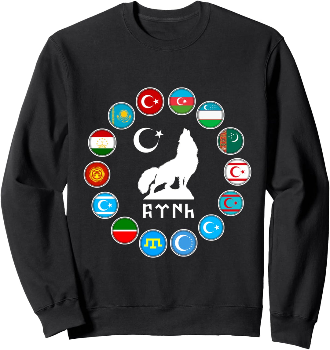 Kazakhstan,Göktürk,Iyi,Türkei Flagge,Türkiye bayrak,Turkey. Sweatshirt