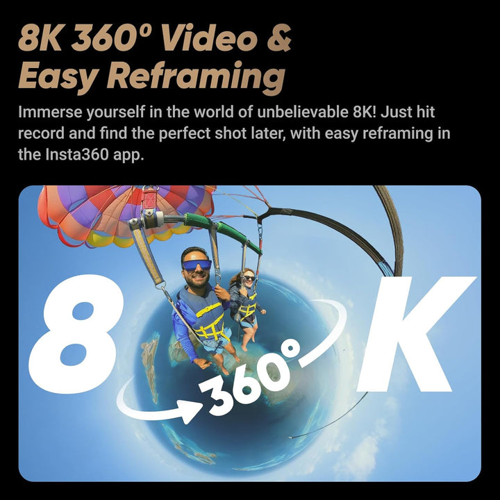 Insta360 X4 Peter McKinnon Edition – wasserdichte 8K 360°-Action-Cam, 4K Weitwinkelvideos, Unsichtba