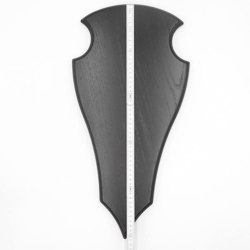 GTK - Geweihe & Trophäen KRUMHOLZ Hirsch Trophäenschild spitz in Eiche dunkel AF 49x24 cm Hirschschi