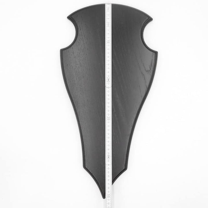 GTK - Geweihe & Trophäen KRUMHOLZ Hirsch Trophäenschild spitz in Eiche dunkel AF 49x24 cm Hirschschi