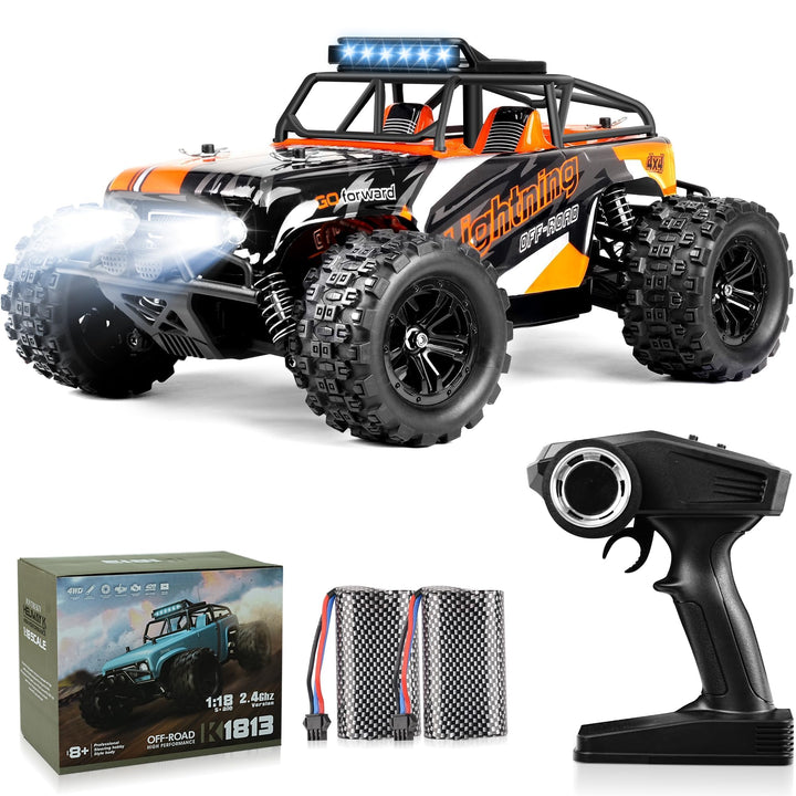JOYTREKY Ferngesteuertes Auto, RC Auto 1：18 Monster Truck 45KM/H 4WD Geschenk fürTeenager Erwachsene