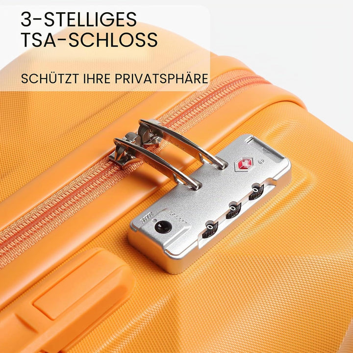 Sea choice Hardschalen Trolley Koffer Set 5tlg. Zwillingsrollen Reisekoffer Enthält 1 Reisetasche un