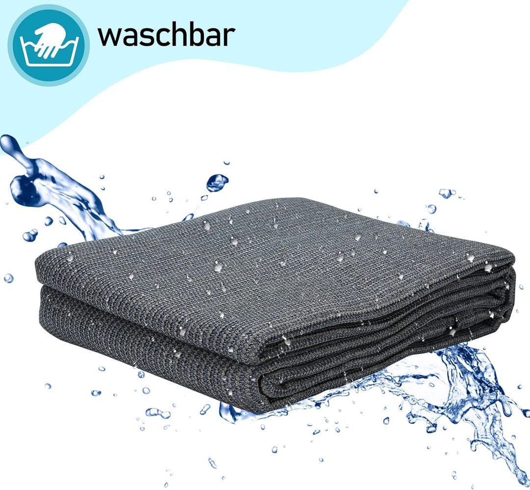 Sonnewelt Vorzeltteppich Zeltteppich 100% HDPE, Outdoor campingteppich mit 13 Heringe, Ausgestattet