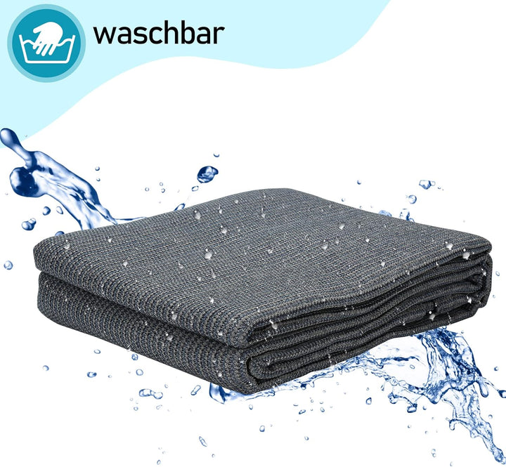 Sonnewelt Vorzeltteppich Zeltteppich 100% HDPE, Outdoor campingteppich mit 13 Heringe, Ausgestattet