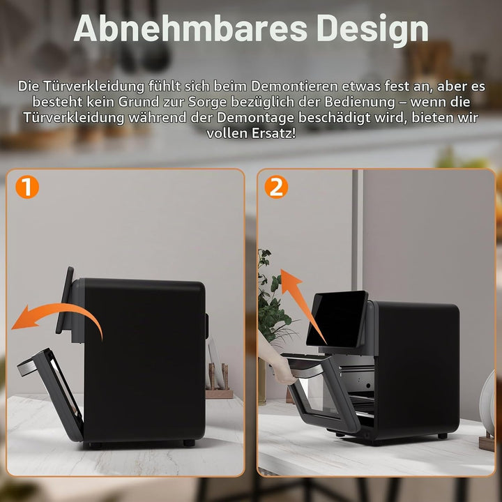 10L Grosser XL Pro Heissluftfritteusen-Ofen mit Grill-Kombination für,12-in-1 Smart-Konvektionsöfen,