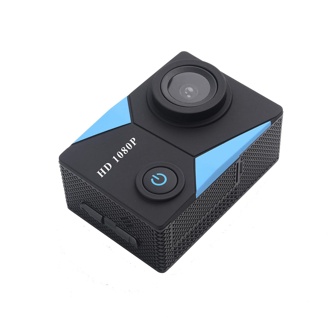 Action Cam 1080P mit 16GB Speicherkarte, Unterwasserkamera wasserdicht bis 30M, Actionkamera mit 2×9