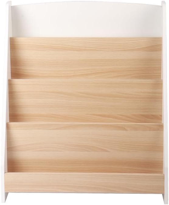 homewell Kinder Bücherregal aus MDF, 4 Fächer Bücherständer für Kinderzimmer, Bücherregal Aufbewahru