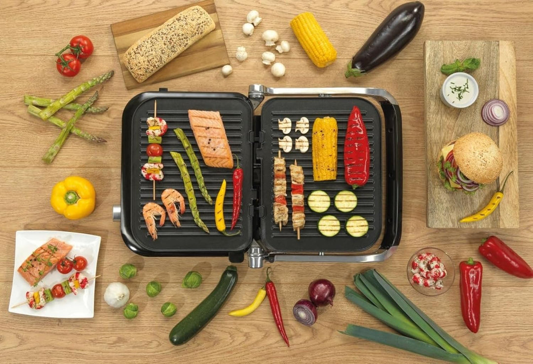 Gorenje Kontaktgrill GCG2100s - schwarz/Silber