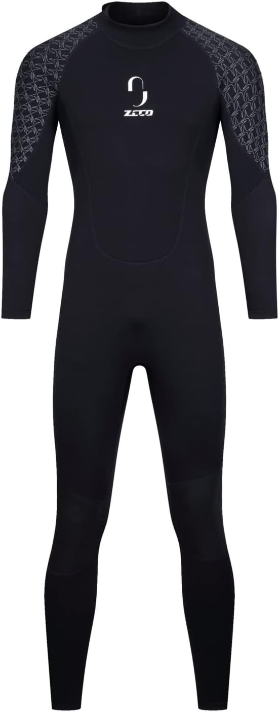 ZCCO Herren-Neoprenanzug, 3 mm Premium Neopren, volle Ärmellänge, Taucheranzug für Spearfishing, Sch