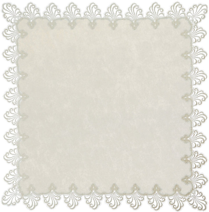 Plauener Spitze by Modespitze 3086M02_11_9090 Tischdecke Nizza, Grösse 90 x 90 cm, rechteckig 90 cm