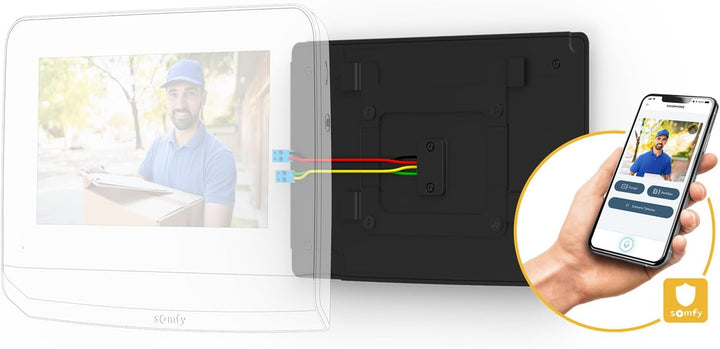 Somfy 9028474 - Konnektivitätsmodul | zum Anschluss von V350, V500 oder V500 PRO io | App Protect