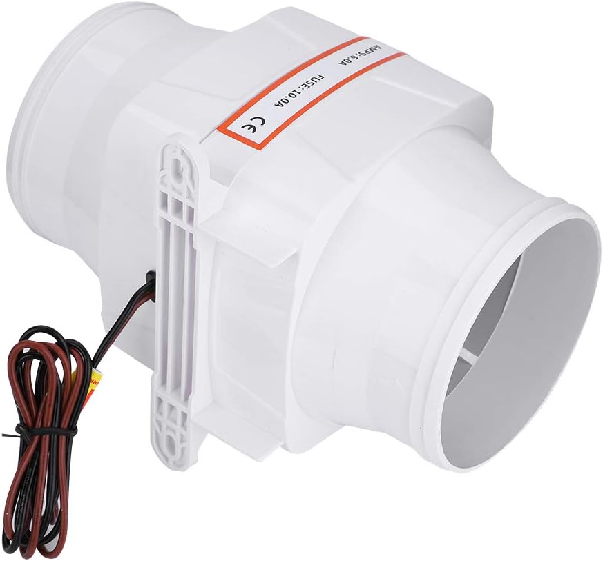 Abluftventilator, 10,2 cm, in Line, Marine-Bilge-Luftgebläse, starker Ventilator, geschlossenes Moto