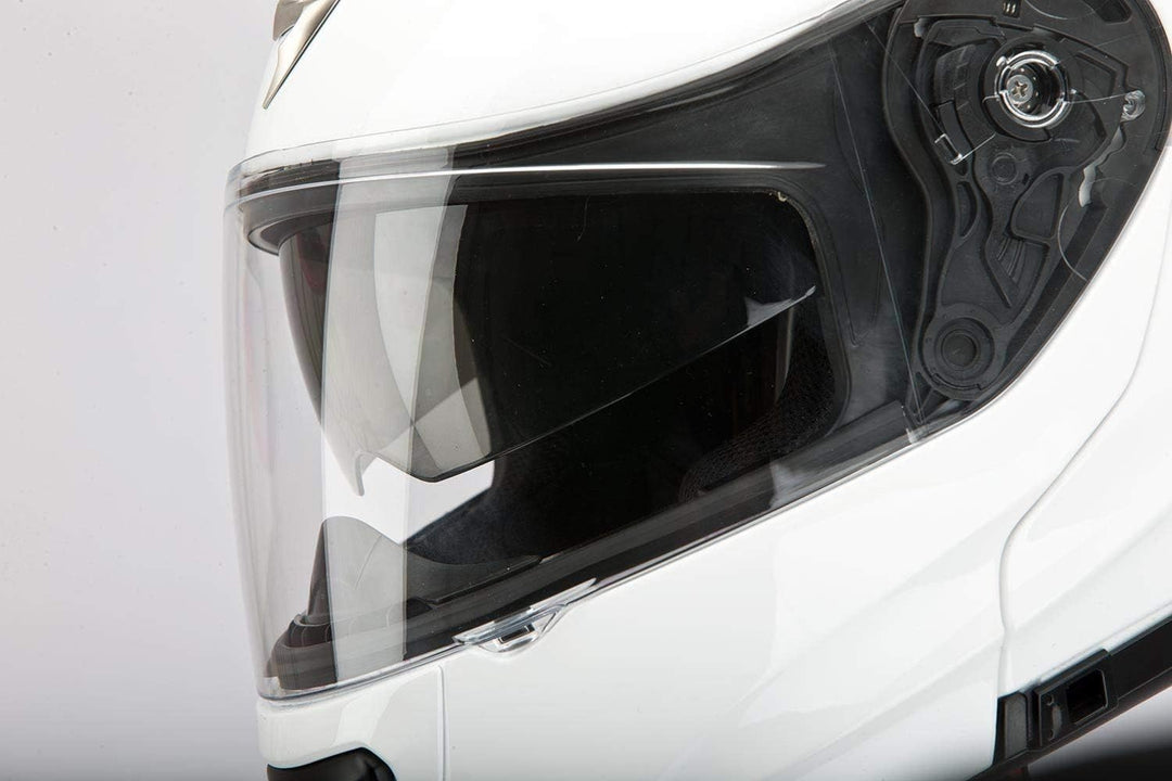 Scorpion Motorradhelm aus Ultra-TCT, 57-58, weiss M durchsichtig, M durchsichtig