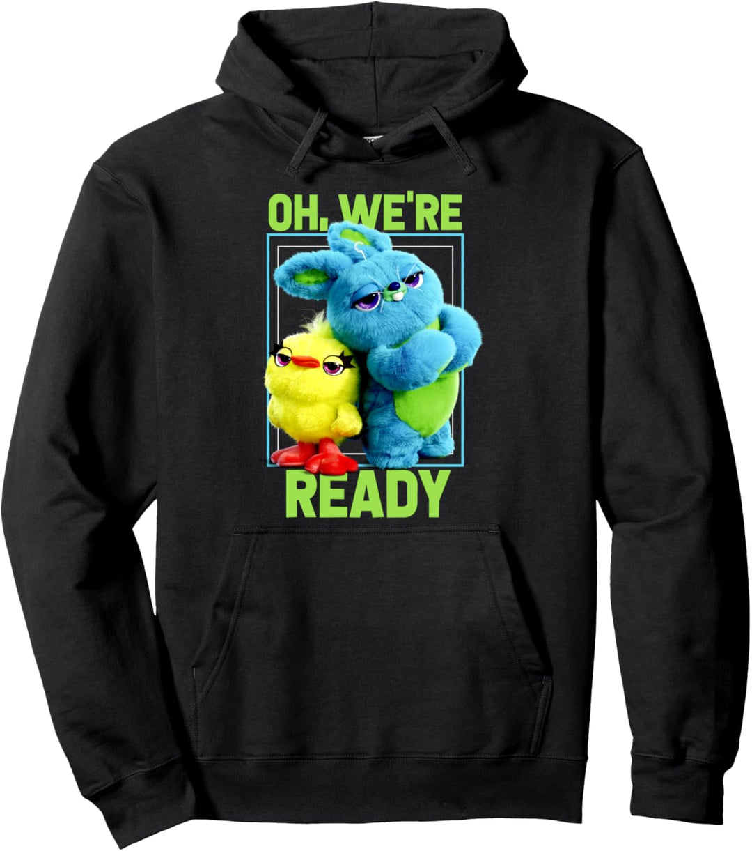 Pixar Toy Story 4 Ducky & Bunny Oh, We're Ready Pullover Hoodie