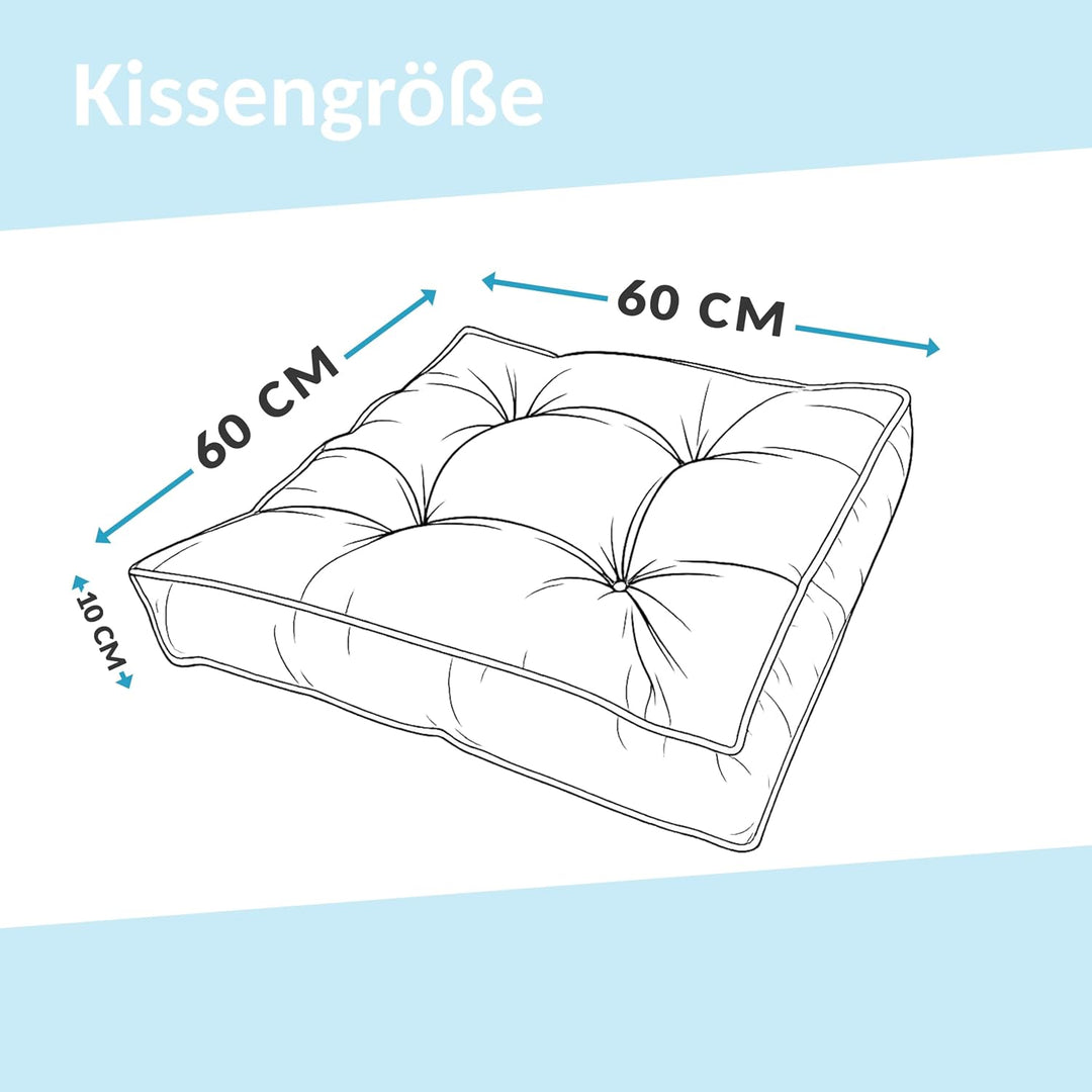 POKAR Loungekissen Sitzkissen Sitzauflagen Stuhl Stuhlkissen für Stuhl Rattanmöbel Gartenmöbel Kisse