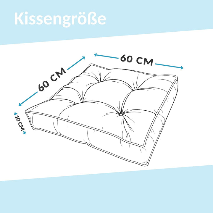 POKAR Loungekissen Sitzkissen Sitzauflagen Stuhl Stuhlkissen für Stuhl Rattanmöbel Gartenmöbel Kisse