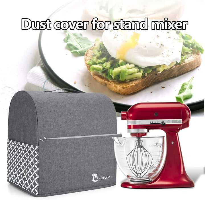 Yarwo Abdeckhaube Kompatibel mit Kitchen Aid Küchenmaschine Zubehör, Schutzhülle mit Oberem Griff fü