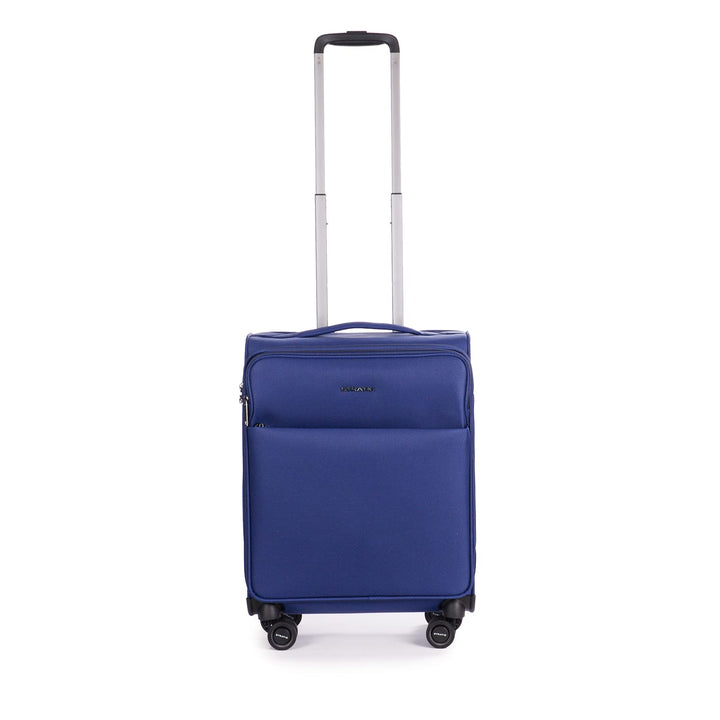 Stratic Light + Koffer Weichschale Reisekoffer Trolley Rollkoffer Handgepäck, TSA Kofferschloss, 4 R