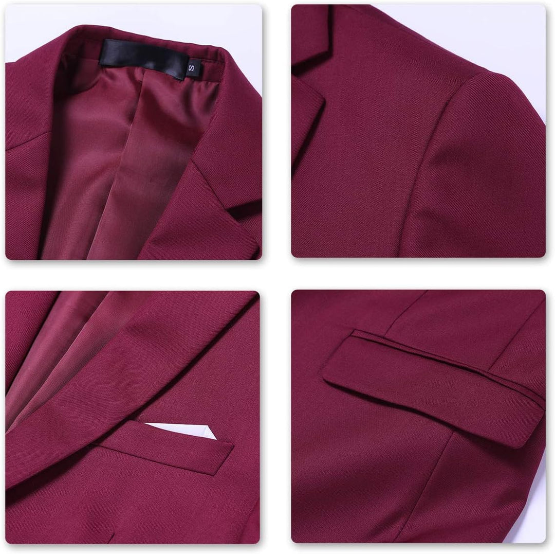 Allthemen Anzug Herren Anzug 2 Teilig Slim Fit Herrenanzug Hochzeit Anzüge Herren Modern Sakko für B