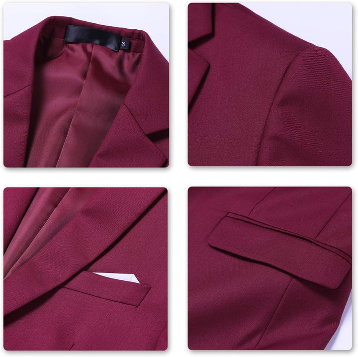 Allthemen Anzug Herren Anzug 2 Teilig Slim Fit Herrenanzug Hochzeit Anzüge Herren Modern Sakko für B
