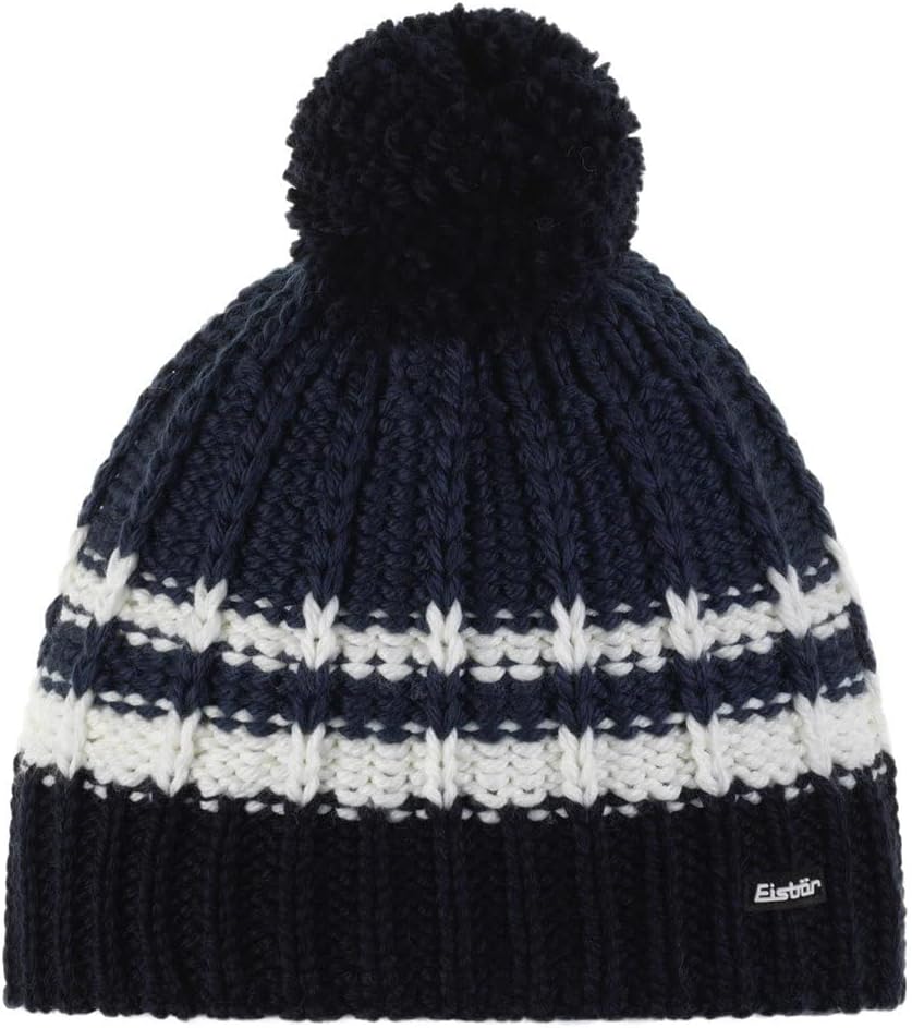 Eisbär Kova Pompon MÜ Einheitsgrösse nacht-white-dark cobalt-nacht, Einheitsgrösse nacht-white-dark