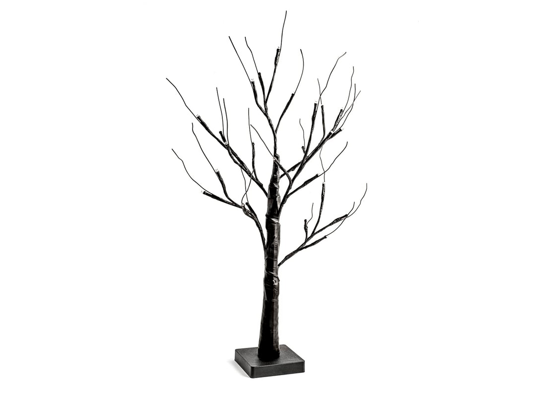 H&h albero led nero cm 60 24 schwarze LEDs, 24 schwarze LEDs
