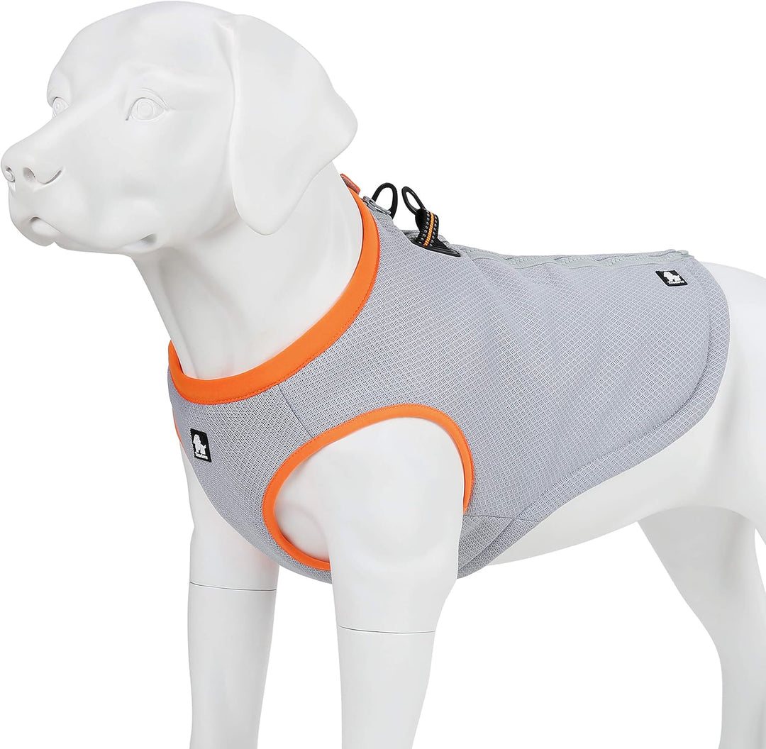 MOKCCI Truelove Hund Kühlende Weste Geschirr Kühler Jacke mit Verstellbare Reissverschluss für Outdo
