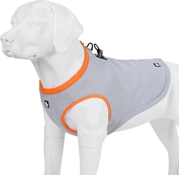 MOKCCI Truelove Hund Kühlende Weste Geschirr Kühler Jacke mit Verstellbare Reissverschluss für Outdo