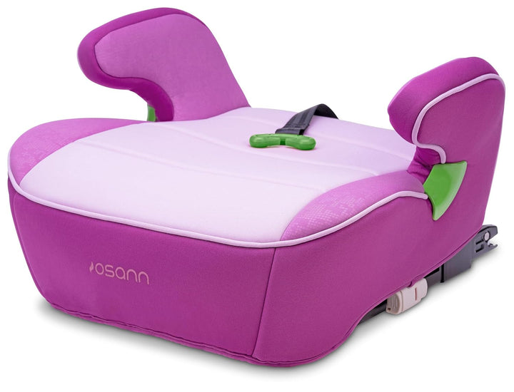 Osann Junior Isofix Gurtfix i-Size Sitzerhöhung mit Isofix Auto Kinder (126-150 cm) - Pixel Berry i-