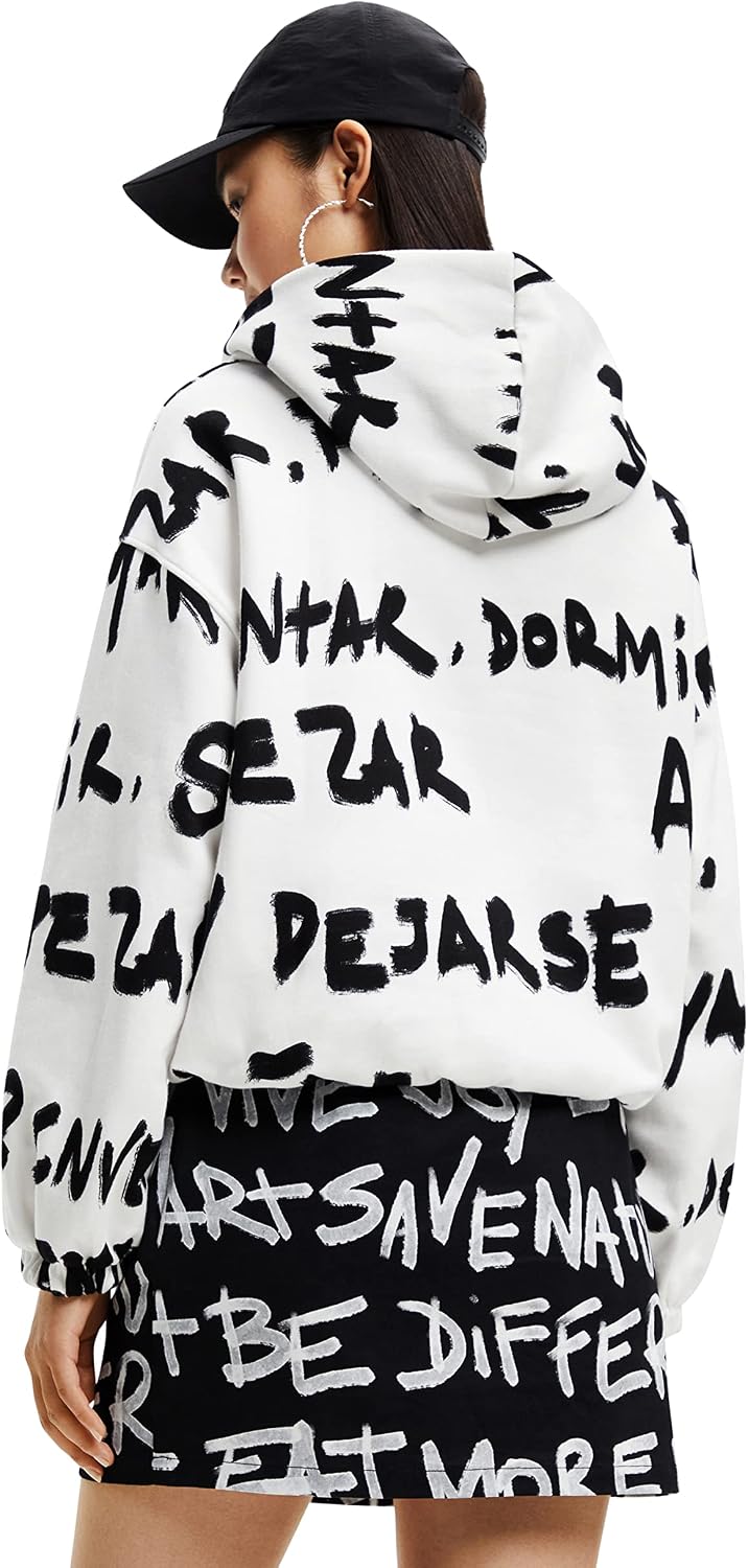 Desigual Damen Sweater M Weiss, M Weiss