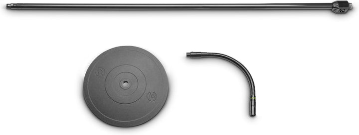 Gravity MS 23 XLR B - Mikrofonständer mit XLR-Anschluss und Schwanenhals, schwarz
