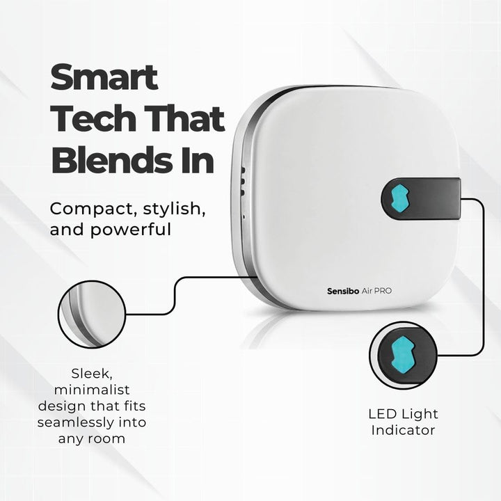 Sensibo Air PRO, Klimaanlagen-Steuerung & Luftqualitätssensor. Thermostat für Mini-Split, Fenster, t