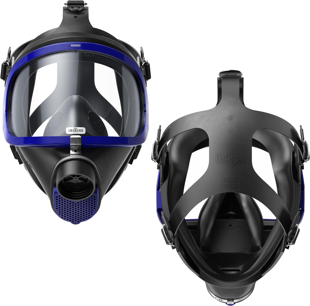 Dräger X-plore 6300 Vollmaske aus EPDM mit Standard-Rd40-Anschluss Rd40| Maske geeignet für Farben,