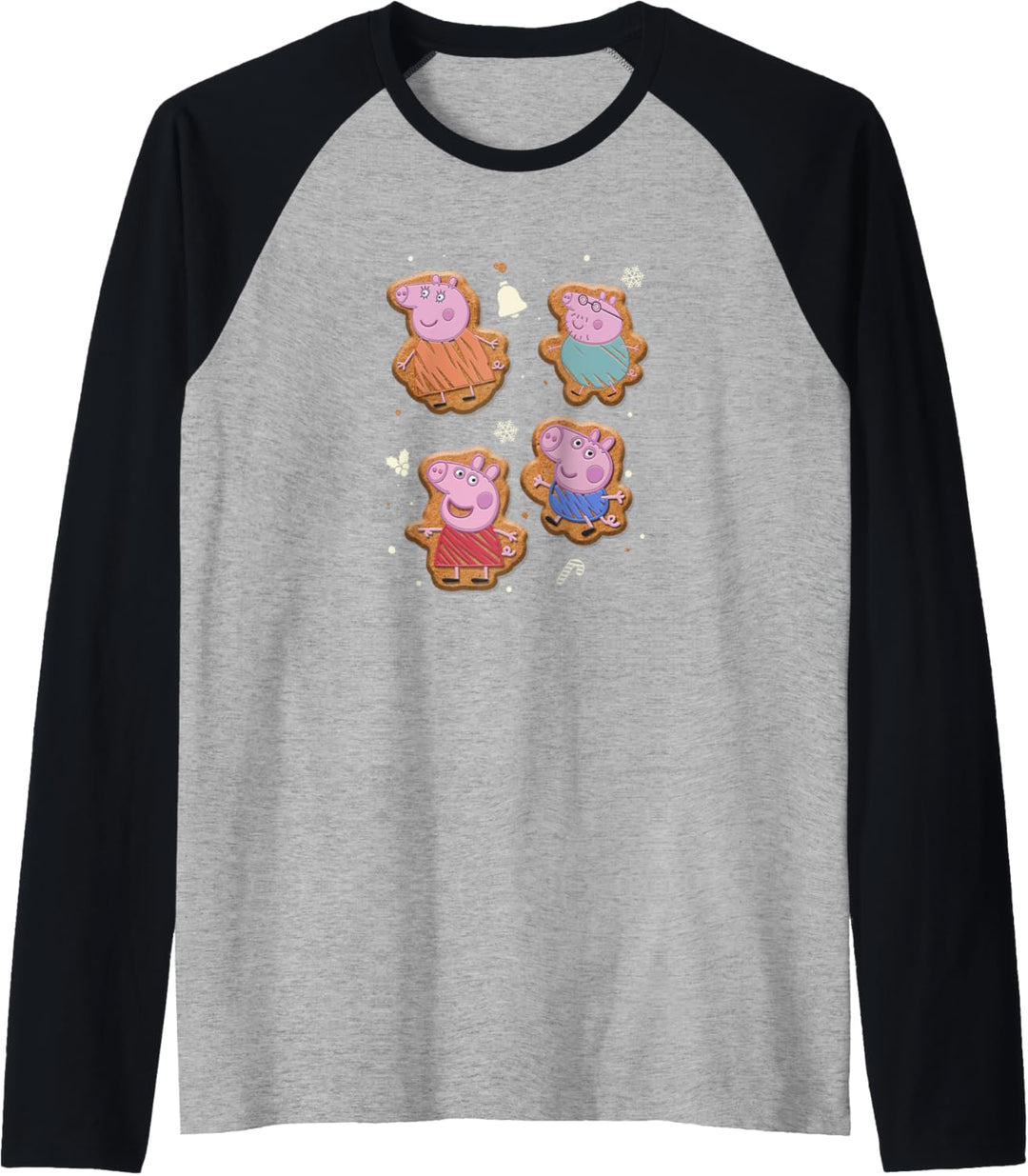 Peppa Pig Christmas Gingerbread Cookie Playtime Icons Raglan