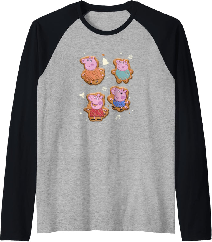 Peppa Pig Christmas Gingerbread Cookie Playtime Icons Raglan
