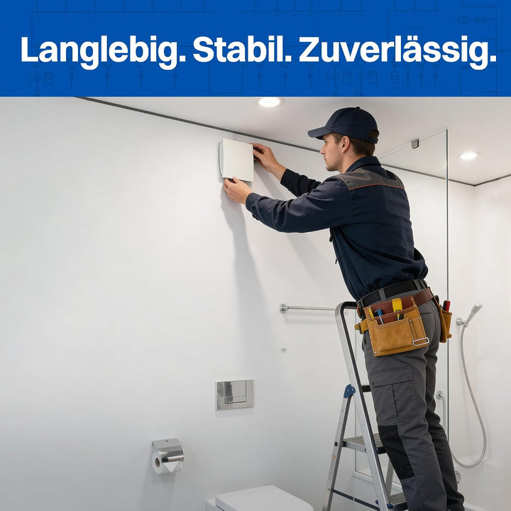 Intratec PUROVENT PRO Badlüfter mit Zeitschaltuhr – IPX4 Lüfter 100mm 98m³/h 37dB 230V Bad Badezimme