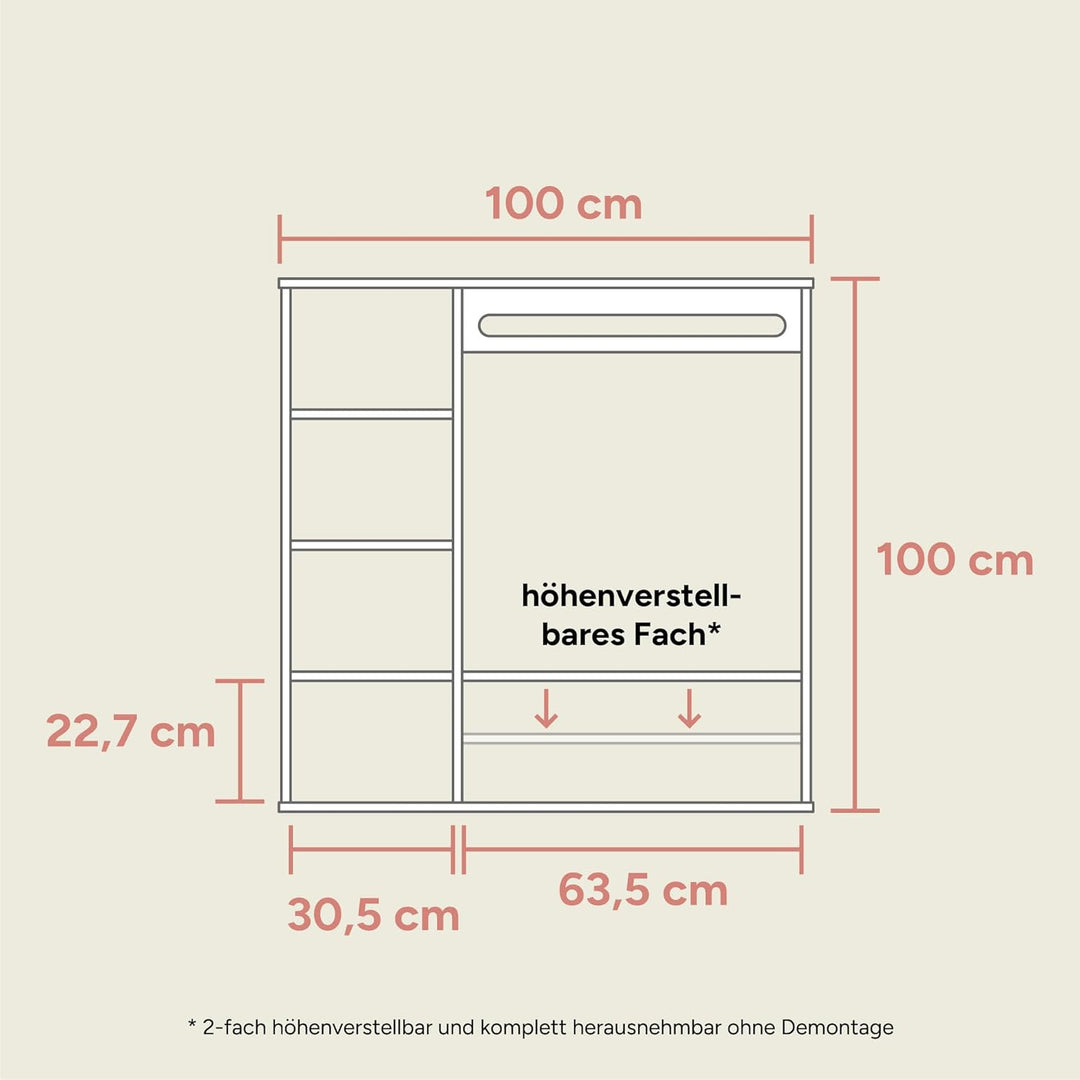 Ehrenkind® Montessori Kleiderschrank | Kinderregal Kiefer Natur | Kinderschrank FSC Zertifiziert | G