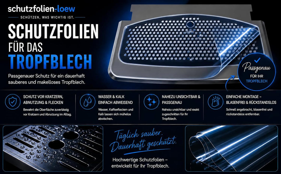 Schutzfolie für Saeco Xelsis SM7580 - SM7581 - SM7583 - SM7680 - SM7682 - SM7683 - SM7684 - SM7686 -