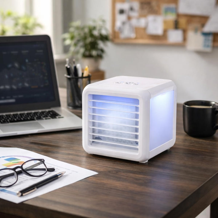 Mini Air Cooler - Mobile Klimaanlage ohne Abluftschlauch Ventilator mit Wasserkühlung - Luftbefeucht