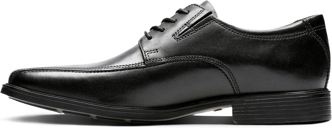 Clarks Herren Stafford Park5_Derby 45 EU Black Leather, 45 EU Black Leather