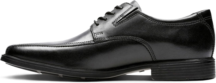 Clarks Herren Stafford Park5_Derby 45 EU Black Leather, 45 EU Black Leather