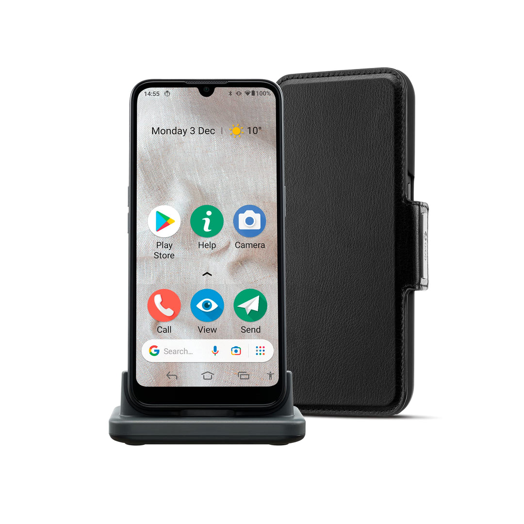 Doro 8100 Plus – 4G entsperrtes Smartphone für Senioren – 13 MP Dreifach-Kamera – wasserfestes Andro