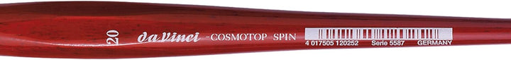 da Vinci Watercolor Series 5587 CosmoTop Spin Pinsel, schräg Liner Synthetik mit rotem Griff, Grösse